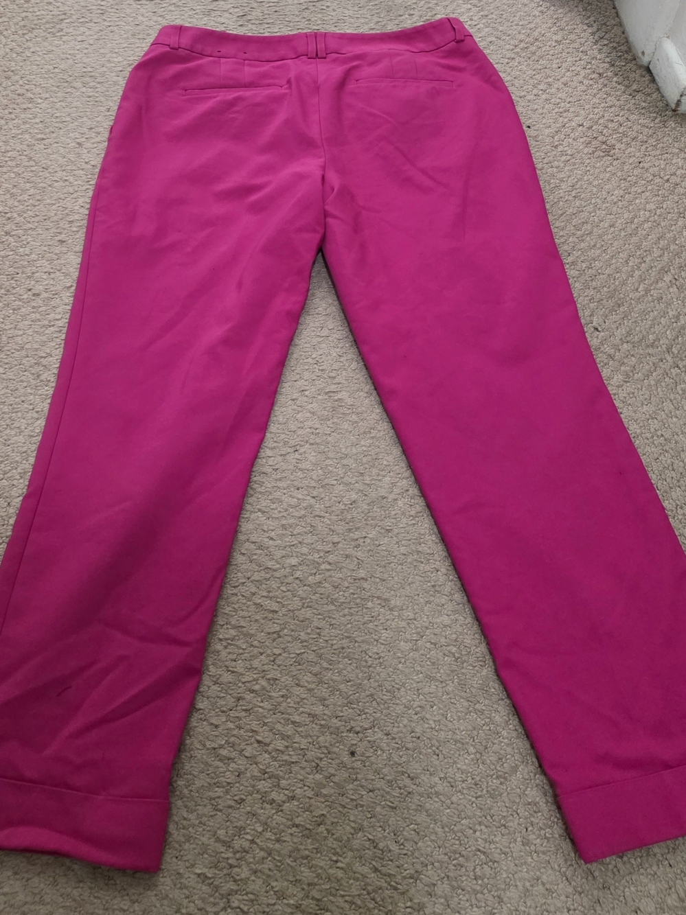 Express Fuchsia Straight-Leg Trousers